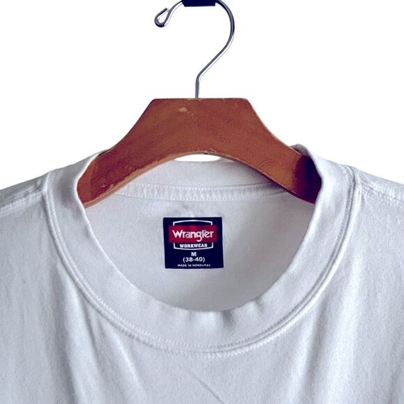 Wrangler White Short Sleeve Tee for Casual Wear Size Medium 10 0499 - Picture 3 of 8